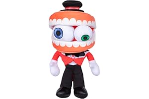 THE AMAZING DIGITAL CIRCUS Amazing Digital Circus Deluxe Caine Plush Figure, 8"/20.3 CM Figure Made With Premium Materials Embroidery, Collect Caine, Pomni, Kinger, Jax And Ragatha