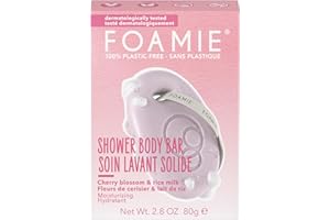 Foamie Gel de Ducha Sólido 2en1 Ritual Sakura con Leche de Arroz & Flor de Cerezo – Hidratación Suave & Nutritiva – Para Todo Tipo de Piel – 100% Vegano & Sin Plástico, 80 g