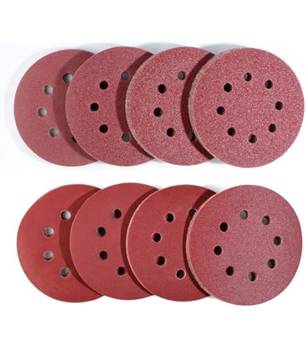 Lot De 2 Disques Abrasifs Excentriques De 125 Mm Pour Ponceuse Excentrique Bos Gex125-1Ae Pex