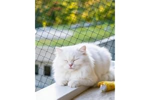 Yotlein Kattnät terrass 10 × 3 m svart, kattnät (svart) | Fönster kattgaller, UV-beständig, väderbeständig, kattgaller för balkong, terrass och fönster