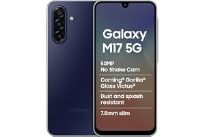 Samsung Galaxy M17 5G Mobile (Sapphire Black, 4GB RAM, 128GB Storage) | 50MP OIS Triple Camera | Gorilla Glass Victus | IP54