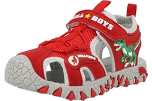 Bull Boys Sneaker VELOCIRAPTOR LUCI Sandalo Rosso da Bambino DNCL3144-AD01