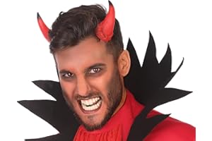 ATOSA diadema cuernos de demonio rojos flexibles para disfraz