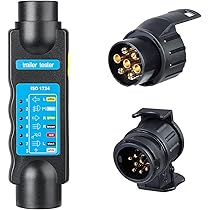 RUIZHI Adaptateur 13 Broches Vers 7 Broches Pour Remorque Prise 13 Broches Pour