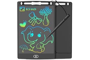 JOEAIS Tableta Escritura LCD de 8,5 Pulgadas, Tablet Dibujo Digital Pizarra Electrónica Portátil, Tableta Gráfica para Escribir a Mano, Garabatear y Dibujar, Niños y Niñas (Negro)