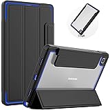SEYMAC Samsung Tab A7 2020 10.4 Inch Case, Heavy Duty Drop Proof Case Cover with Clear Back, Built in Screen Protector, Tri-F