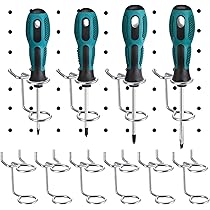 30Pcs Pegboard Plier Holders, Stainless Steel Double Loop