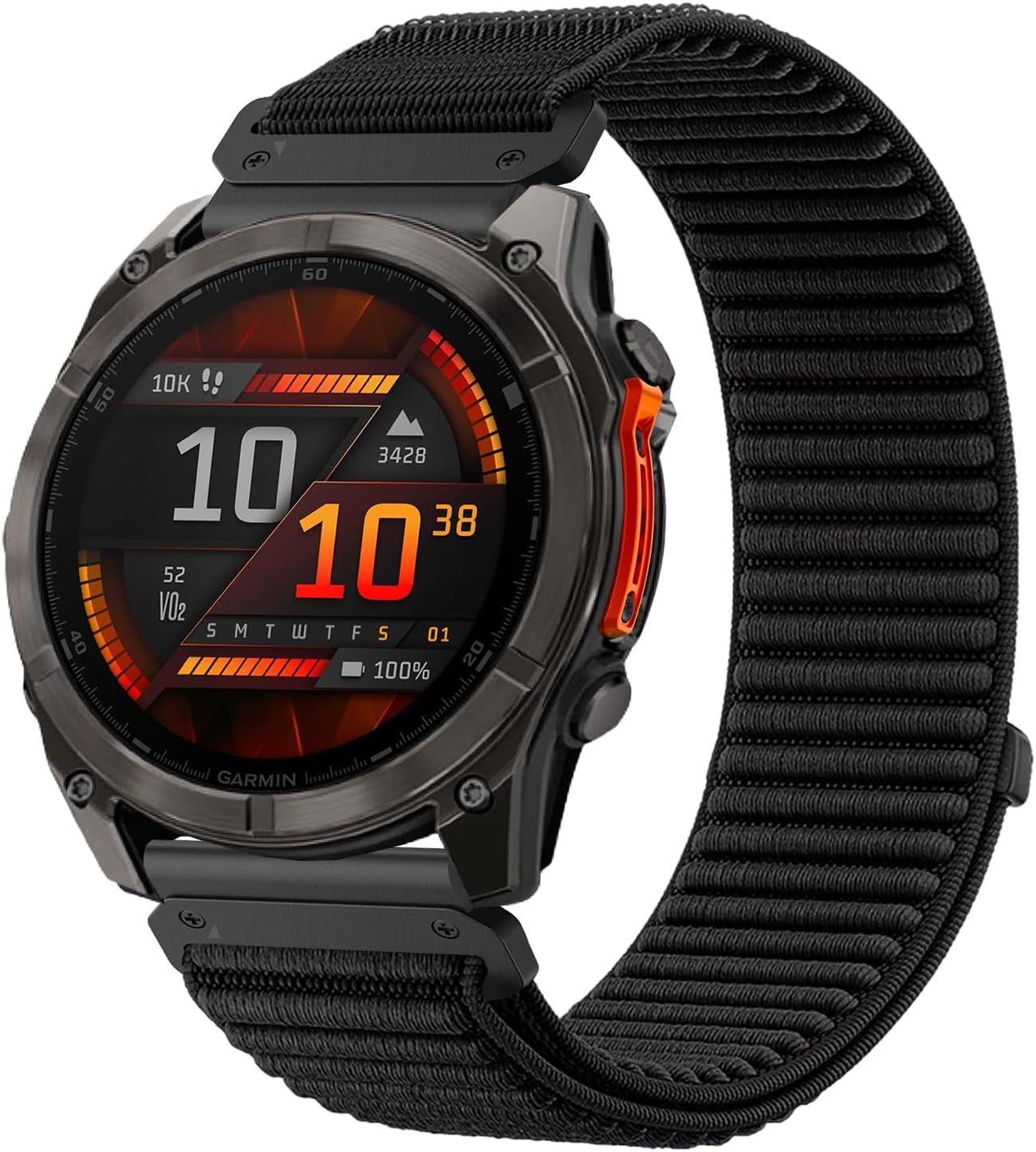 TOPsic 22mm Nylon Correa para Fenix 8 47mm/Fenix 7, Reemplazar Pulsera Sport Loop Correa para FENix 7 Pro/FEnix 6/6 Pro/FEnix 5/5 Plus/Instinct 2/Instinct 3 E 45mm/Forerunner965/955/945