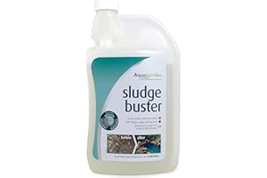AQUAGARDEN Aqua Garden Sludge Buster 1000 ml | Eliminador de Lodo de Estanque con bacterias Naturales | Eliminación eficaz del Barro y Mejora de la Calidad del Agua | Seguro para Peces y Plantas