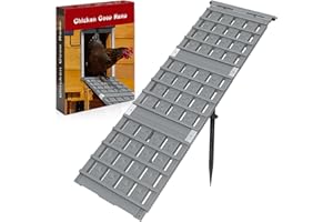 HHXRISE Chicken Coop Ramp, Ladder Length Adjustable for Henhouse, Coop Steps for Feet Problem or Cannot Fly Chickens, Sturdy, Rot-Resistant, Waterproof