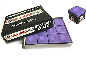 cueball16 12 Pieces/BOX of PURPLE Tournament Quality Snooker or Pool Cue Tips Chalks