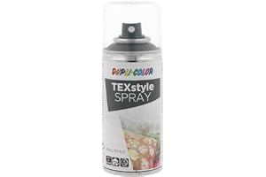 DUPLI-COLOR TEXstyle SPRAY svart 150 ml – textilspray för kläder, skor, väskor och kostymer, akryllack med utmärkt vidhäftning, snabbtorkande