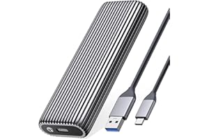 ORICO Carcasa M.2 SATA SSD USB3.2 6Gbps, Adaptador de SSD Externo USB Sin Herramientas Compatible Thunderbolt3 ,Caja M2 para M2 B Key/B+M Key SATA NGFF 2230/2242/2260/2280 SSD (No para NVMe) -AM2
