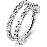 CM Crareesi Mania Ohrringe Piercing Damen Conch Piercing Ring Silber Gold 16G Helix Piercings Chirurgenstahl Conch Creolen 8m