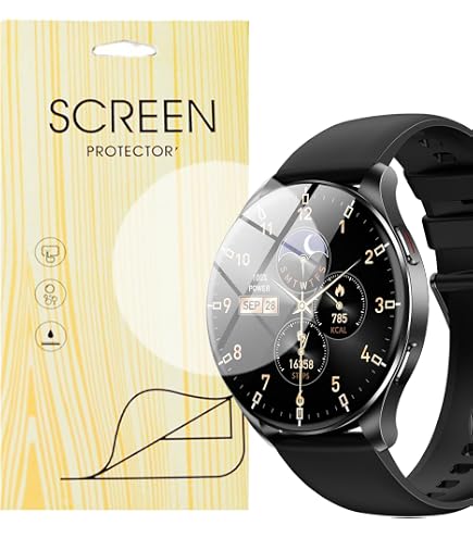 Lot De 6 Films Protection écran TPU Pour Montre Blackview W40 - Transparent, Ultra Fin Et Facile à Poser - 13