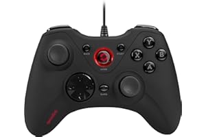 Speedlink Xeox Pro Analog Wired Gamepad SL-6556-BK, PC / Xbox 360, XInput and DirectInput Compatible, Intense Vibration Function, 2 Analog Triggers, 2 Bumpers, 10 Digital Buttons, 1.9 Millilitre