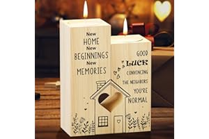 KAAYEE Heart Shaped Candle Holder - New Home and Housewarming Gift for Friends, Women, Couple, Family - Home Adventure Memories Present