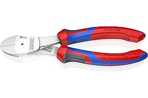 KNIPEX Szczypce tnące boczne chromowany z rękojeściami Comfort 180 mm, 74 05 180