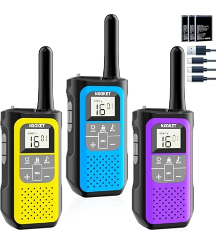 Walkie Talkie Ricaricabili AWANFI - 16 Canali, Portata 5 Km, Batteria 1200mAh, Type-C - Per Campeggio E Escursioni - Foto 2