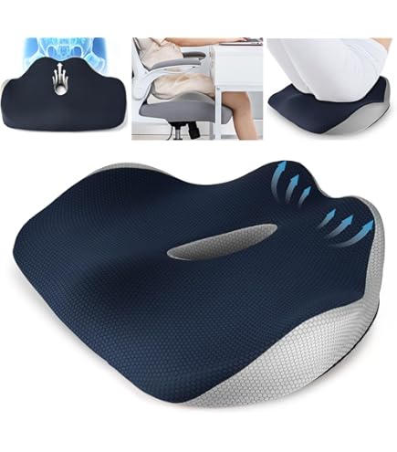 Cuscino Memory Foam Per Sedile - Ortopedico, Antiscivolo, Per Dolore Schiena, Sciatica E Coccige - Foto 7