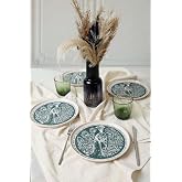 Keramika Tavus Kuşu Nordıc Pasta Tabağı 22 Cm 4 Adet 23137