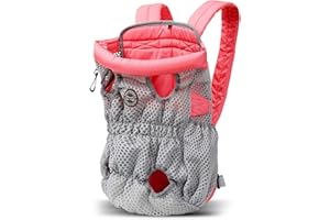 PETCUTE Zaini Trasporto Cani Gatto Zaino Borsa Marsupio per Porta Animali Regolabile Viaggi Zainetto Grande Contenitore per Cane Campeggio Passeggiata