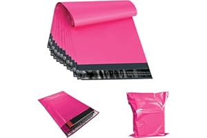JeeJaan® 100 Pcs of Pink Courier Mailer 12 x 16 in Mailing Bag Large Postage Bags 300 x 400 mm