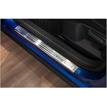 Tuning-art Protezione Battitacco In Acciaio Inox Per Skoda Fabia 3 NJ (2014-2021) – Set Da 4 Pezzi Con Scritta Exclusive