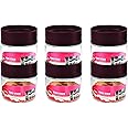 CELLO Modustack Stackable Container Set | PET Plastic Jar with Air Tight Lid | For Storage of Food, Pulses, Spice, Cereals, Cookies, Dry Food | 500ml | Set of 6, Maroon