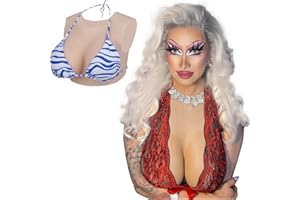 ALZRGORA Pechos falsos Pechos de silicona forma C-G CUP para Crossdresser Cosplay Drag Queen