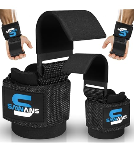 Just Fitee Power Grips - Impugnature Per Sollevamento Pesi Con Supporto Polso In Neoprene - Foto 9