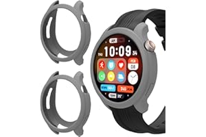 GIOPUEY Silicone Cover per Amazfit Balance, [2 Pezzi] Morbido TPU Silicone Case Protettiva, Ultra-Sottile, Amazfit Balance Custodia - Grey
