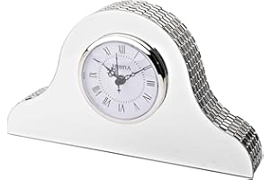 Hestia Glass Mirror Napoleon Mantel Clock