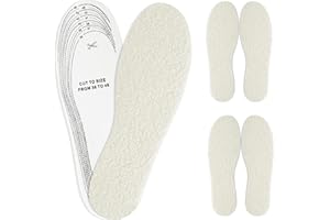 DOUUCO 3 Paar Lammwolle Einlegesohlen, Wärme Schuheinlagen Winter Schafwolle Lammfellsohlen Natürlichem Lammwoll Einlagen Schuhe Weiche Wintereinlegesohlen Thermo Einlagen für Damen Herren Erwachsene