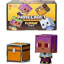 Mattel Minecraft Flippin' Figs Figures Collection with 2-in-1 Fidget