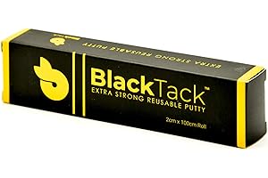 PROtastic Industrial Fuerza Negro TAC Tack Masilla por 3 m