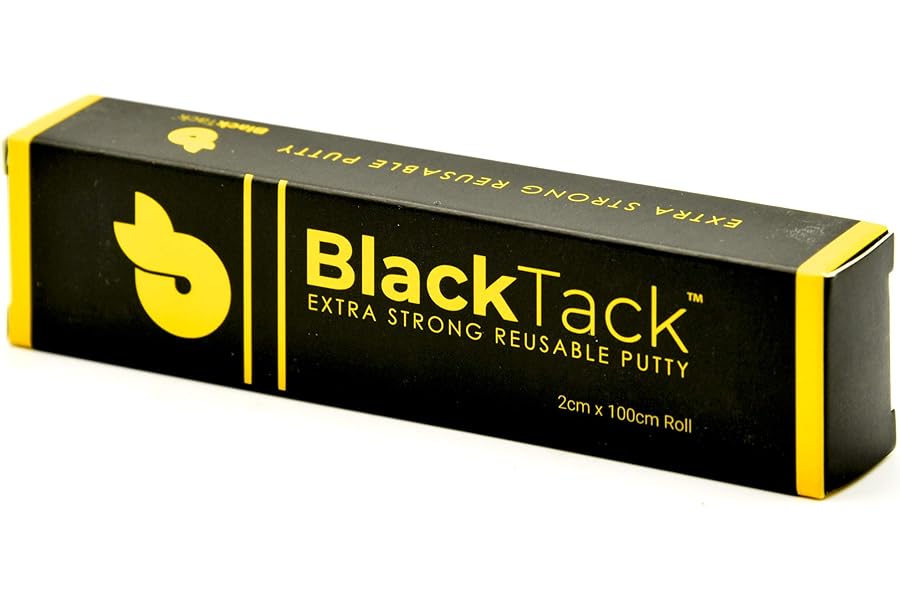 PROtastic Industrial Strength Original Black Tac Putty (1 Metre x 2cm) for Repairing, Reconstructing and Protecting Objects - Mouldable, Removable, Waterproof Glue
