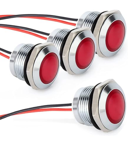 Lumonic 5x Superhelle 5mm Schraub-LEDs Gelb Für 12V - Mit Vorwiderstand & Anschlusskabel