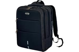 LifeStyleMall Laptop Backpack School Backpack Cabin bag 15.6" College Backpack USB Charging Headphone Port - Anti-Theft Breathable Padded Shoulder Strap Water Resistant Computer Rucksack Travel