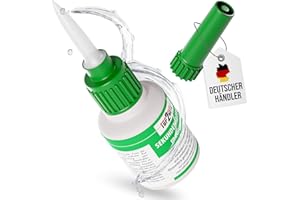 LANGLAUF SCHUHBEDARF Sekundenkleber hochfest mittelviskos 50g - extra starker Cyanacrylat Kleber - wasserfest, Aquarium Pflanzen geeignet, hitzebeständig, Industriequalität - Spezial Verschluss Top2Glue (1 Flasche)