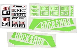 Ecoshirt 8K-JEF3-DB93 Sticker Fork Rock Shox Pike AM46 Aufkleber Decals Adesivi Forcela Gabel Fourche, Green