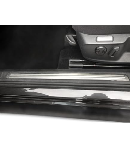 Accesorio VW Passat B7 Variant Protector De Parachoques Trasero Recambo Para VW Passat B7 Combi & Alltrack (2010-2014) - Acero Inoxidable Mate, Protección Borde De Carga Acero Inoxidable Parachoques