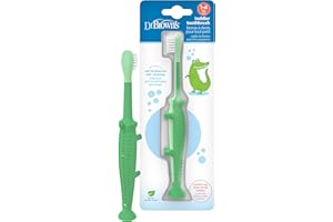 Dr. Brown's Crocodile spazzolino da denti per bambini, verde