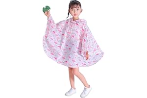 Freesmily Kinder Netter Regenmantel Wasserdichter Regen Poncho Jacke Mantel für Mädchen Jungen Kind