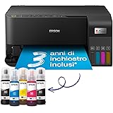 Epson EcoTank ET-2830 Stampante Multifunzione 3-in-1 A4, Serbatoi Ricaricabili Alta Capacità, 5 Flaconi Inclusi pari a 6600pa