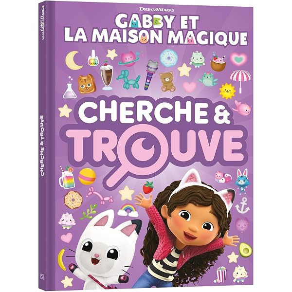 CERDÁ LIFE'S LITTLE MOMENTS Gabby's Dollhouse Diary with Fuzzy Pen, Stickers and Stationery Accessories for Girls Who Love to Write, Draw and Create with Imagination with Gabby