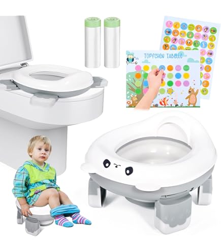 Vasino Portatile Pieghevole Per Bambini - In Plastica ABS Ecologica, Verde, Per Viaggi E Allenamento - Foto 2