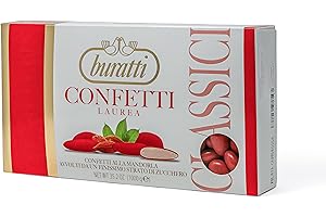 Buratti Confetti alla Mandorla Colore Rosso - 1 kg