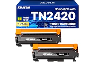 KUPYLM TN2420 TN 2420 Toner Compatibili per Brother TN2420 Compatibili per MFC L2710DW MFC L2710DN HL-L2310D HL-L2350DW MFC L2750DW DCP-L2510D HL-L2375DW MFC L2730DW DCP-L2530DW DCP-L2550DN (2 Nero)