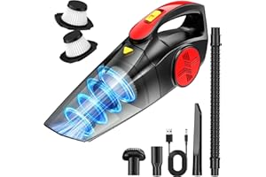 CFEN Aspirateur a Main sans Fil Aspirateur Voiture Portable avec 2 Filtres HEPA, 900ML Grand Réservoir à Poussière, Aspirateu Table Puissant Rechargeable pour Cuisine/Maison/Bureau/Garage